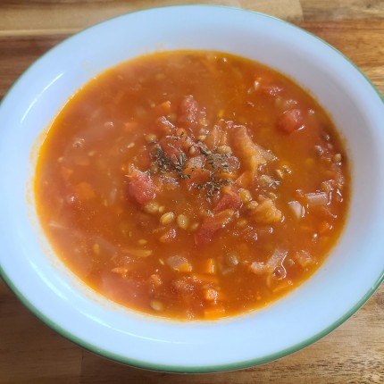 토마토-렌틸콩-야채수프-만들기