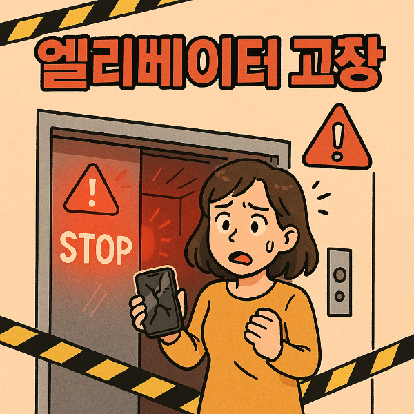엘리베이터 고장 썸네일 이미지입니다.