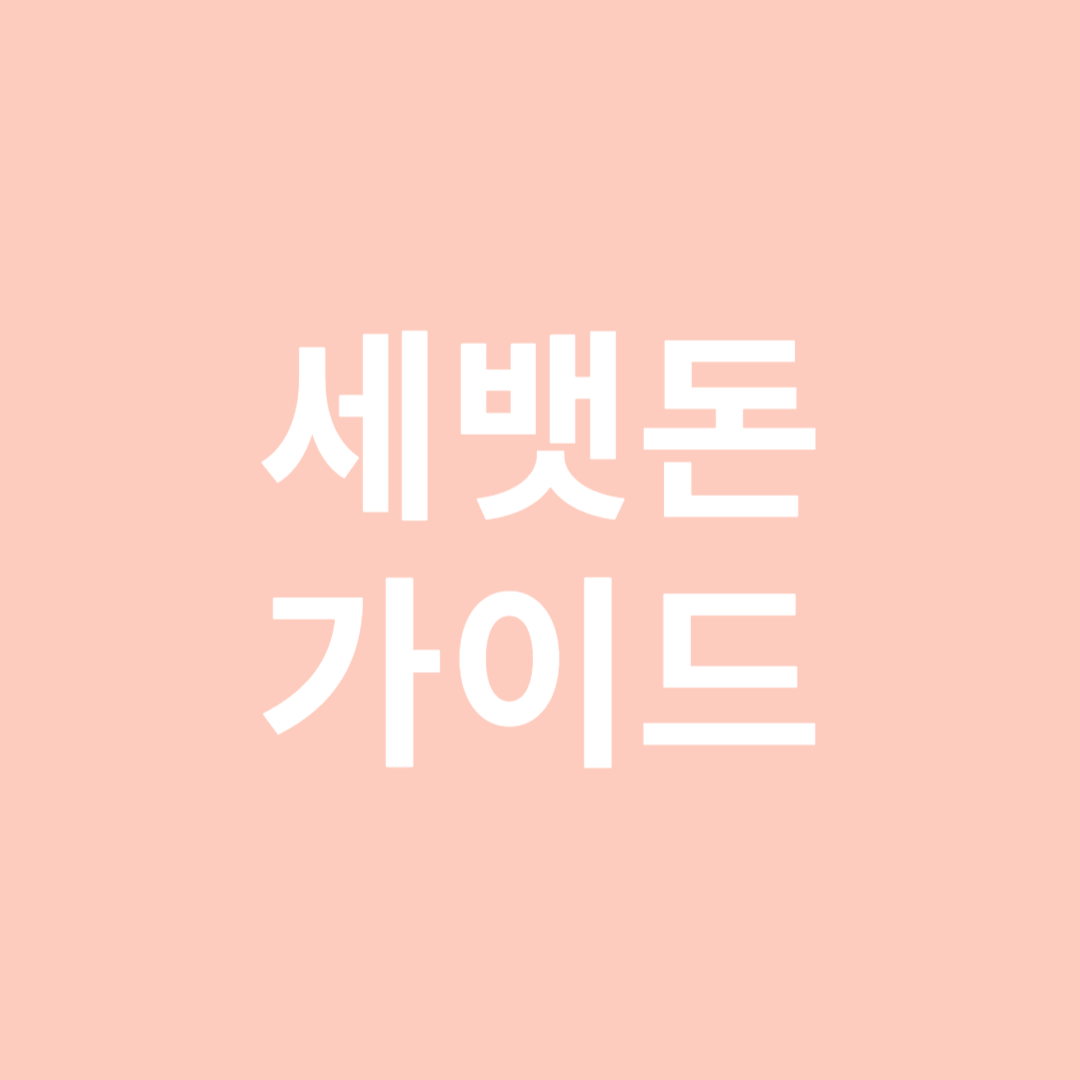 세뱃돈 가이드