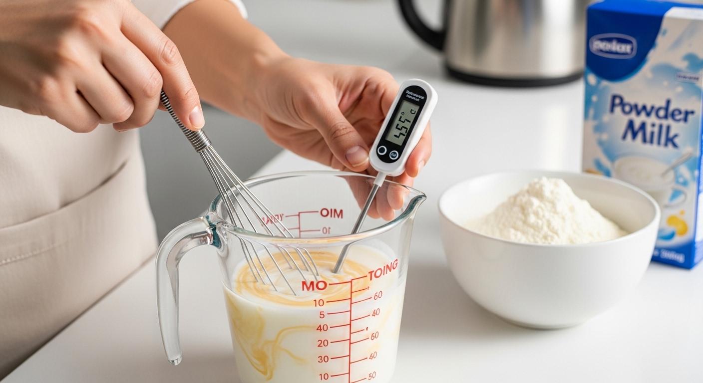 분유 온도 맞추는법