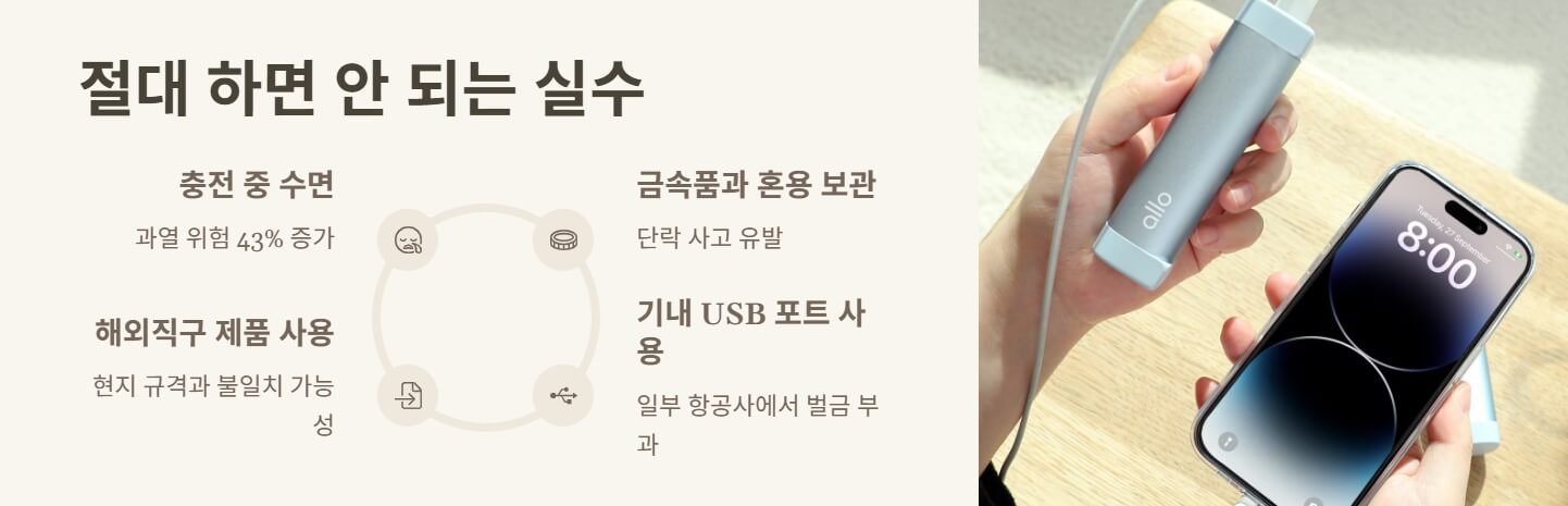 비행기 보조배터리 규정