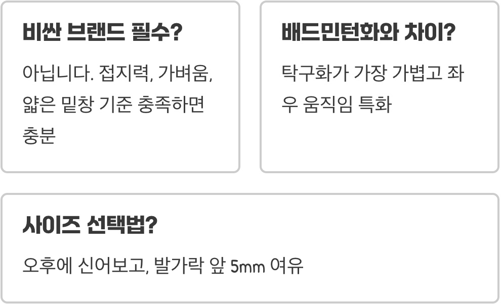 탁구화 선택이 중요한 이유와 초보자도 알아야 할 필수 기준