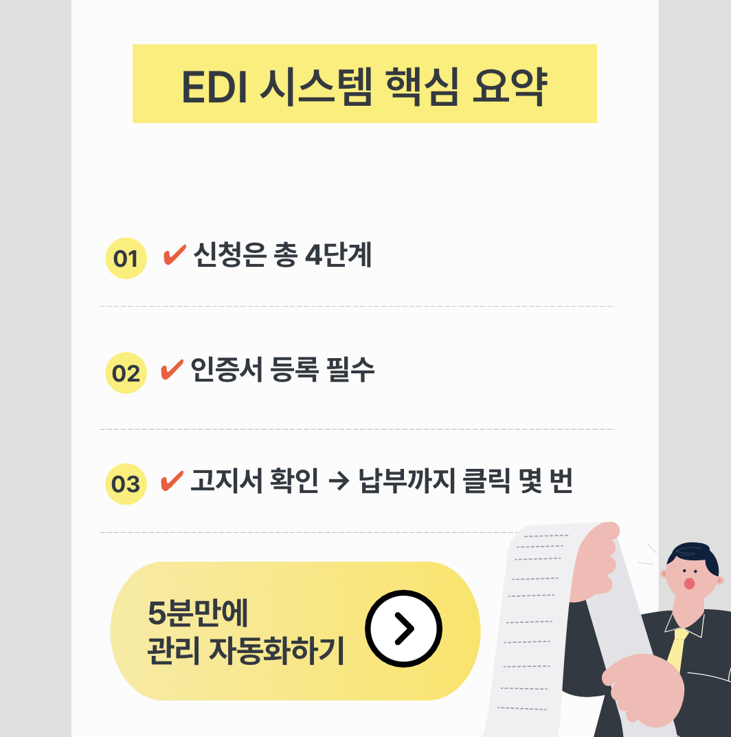 국민연금 EDI시스템 핵심요약 이미지