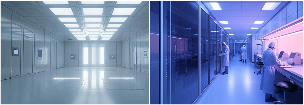 클린룸 오염제어에서 조명은 작업 시 시야를 확보하는 기본 설비이다.