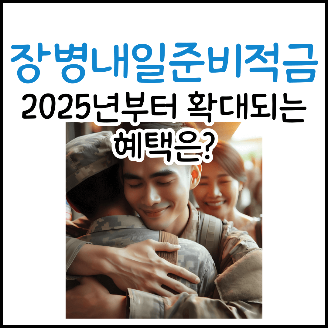 2025년부터 확대되는 장병내일준비적금 혜택