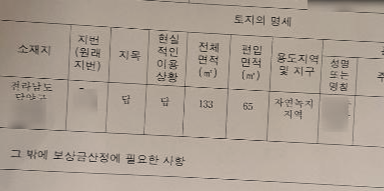 토지보상 협의경위서