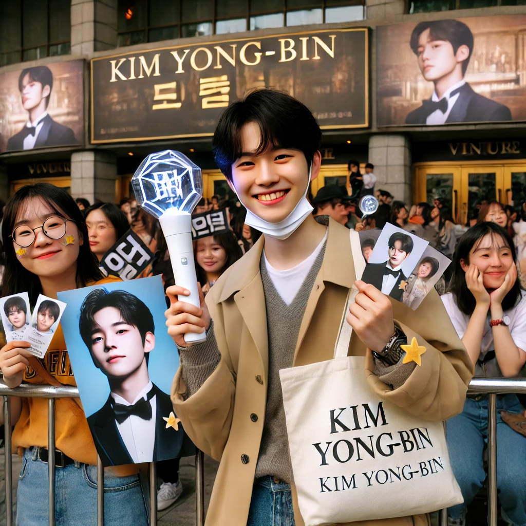 김용빈 콘서트를 기다리는 팬의 설렘 가득한 모습