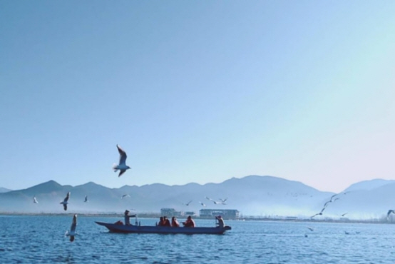 루구호 배타기 풍경