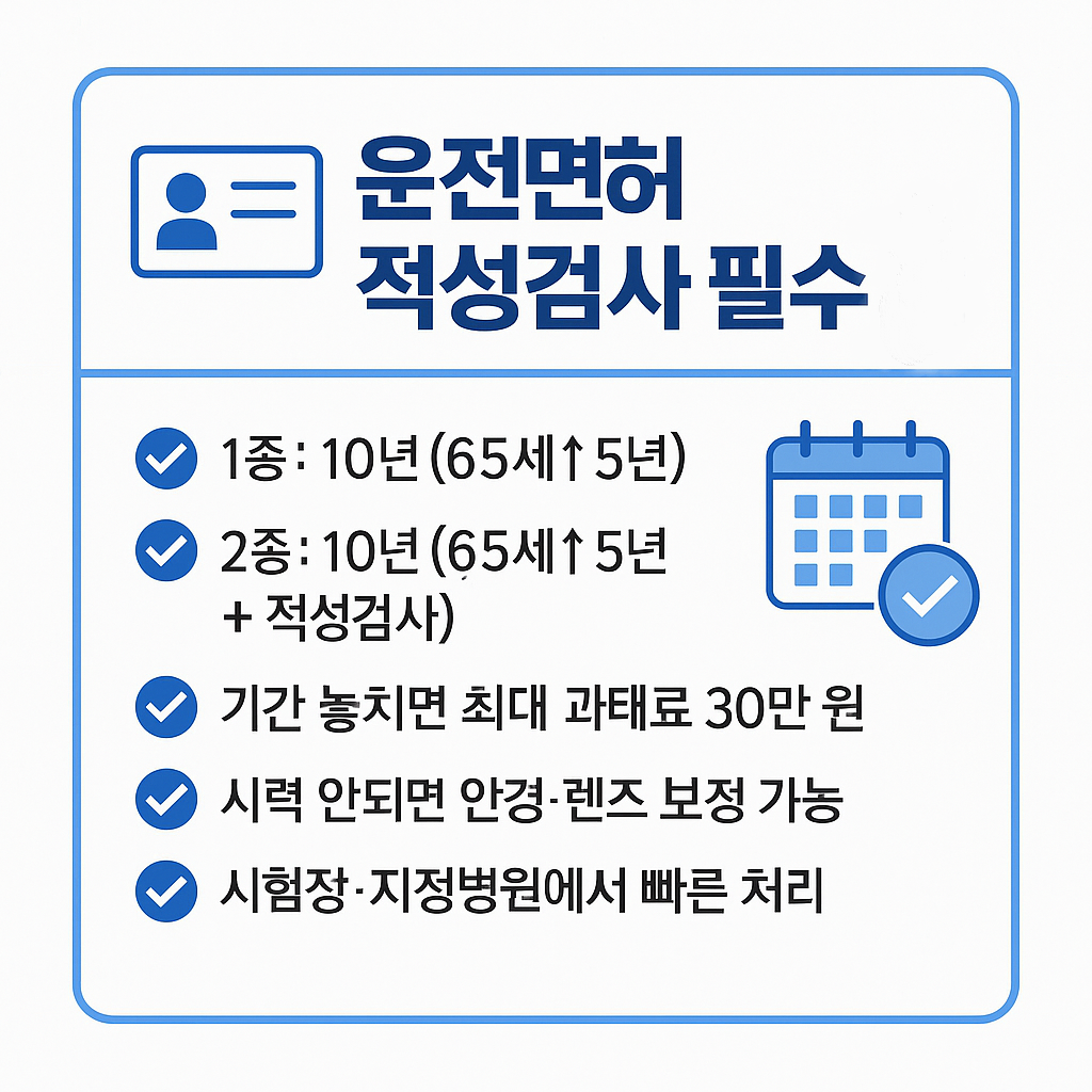 운전면허 적성검사 필수