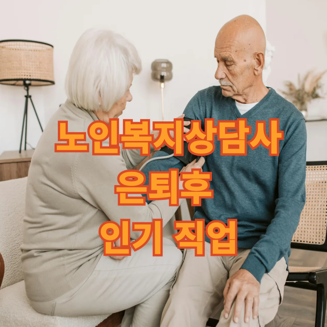 노인복지상담사 은퇴후 인기 직업