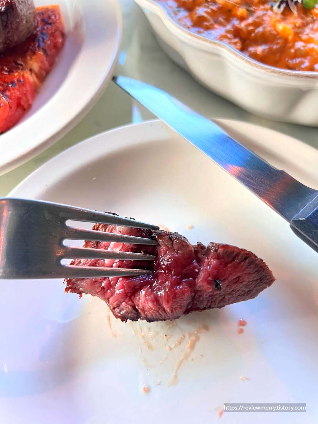 미디움 레어 사진