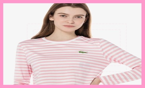 라코스테 여성 긴팔 티셔츠