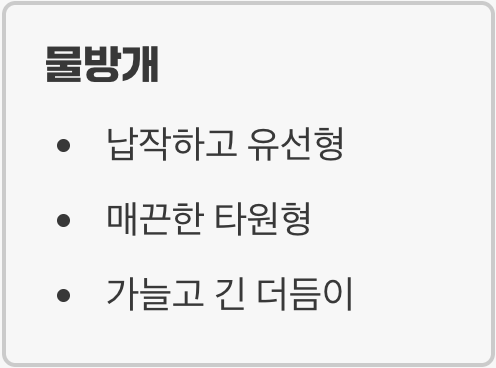 자세히 보면 다른 생김새