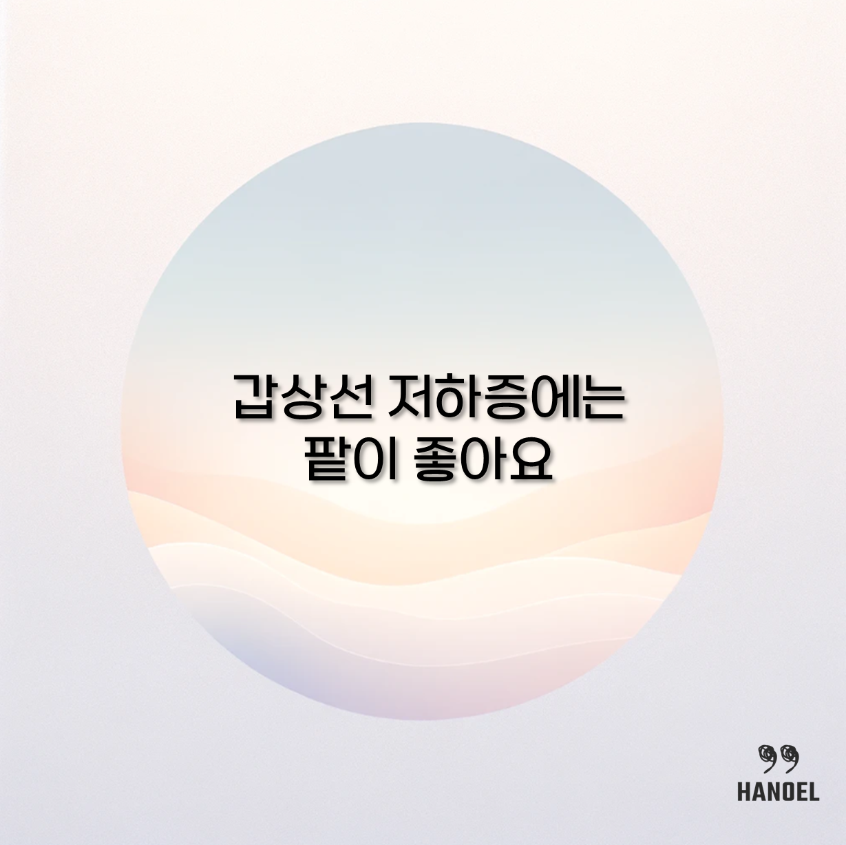 갑상선 저하증에는 팥이 좋아요