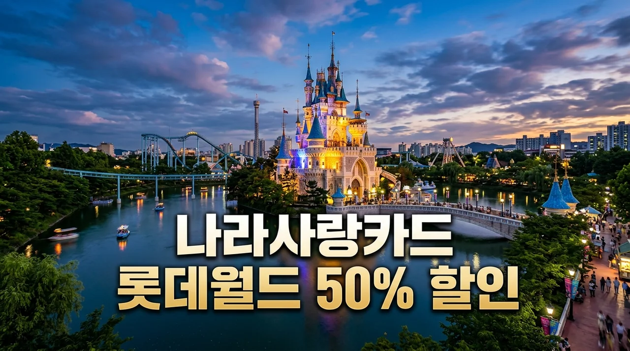 롯데월드 나라사랑카드 할인 혜택 총정리: KB국민 vs IBK 기업은행 비교 (2026)