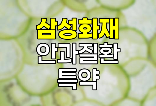 삼성화재 안과질환 수술비 특약 상세 정보