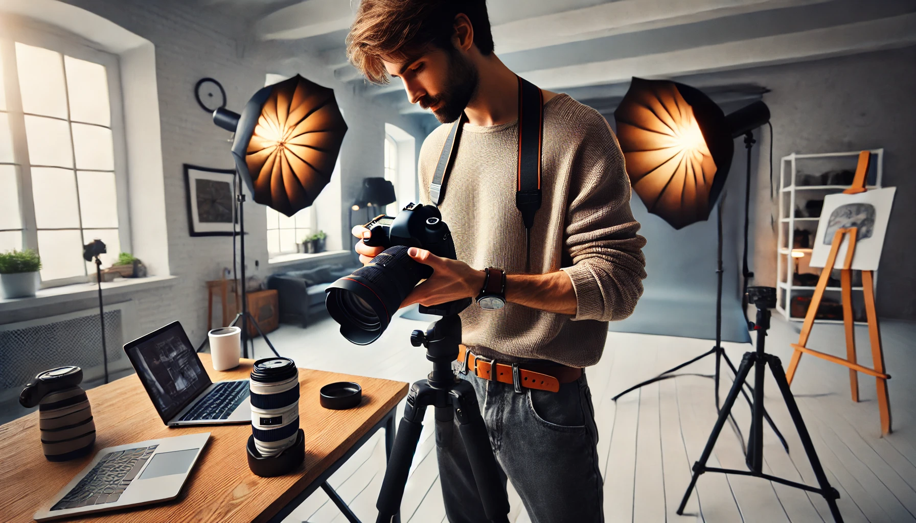 사진 찍는 남편