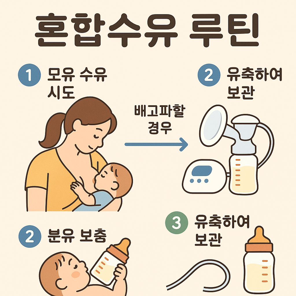 혼합수유 성공 노하우 – 분유량 조절과 모유 유지 꿀팁