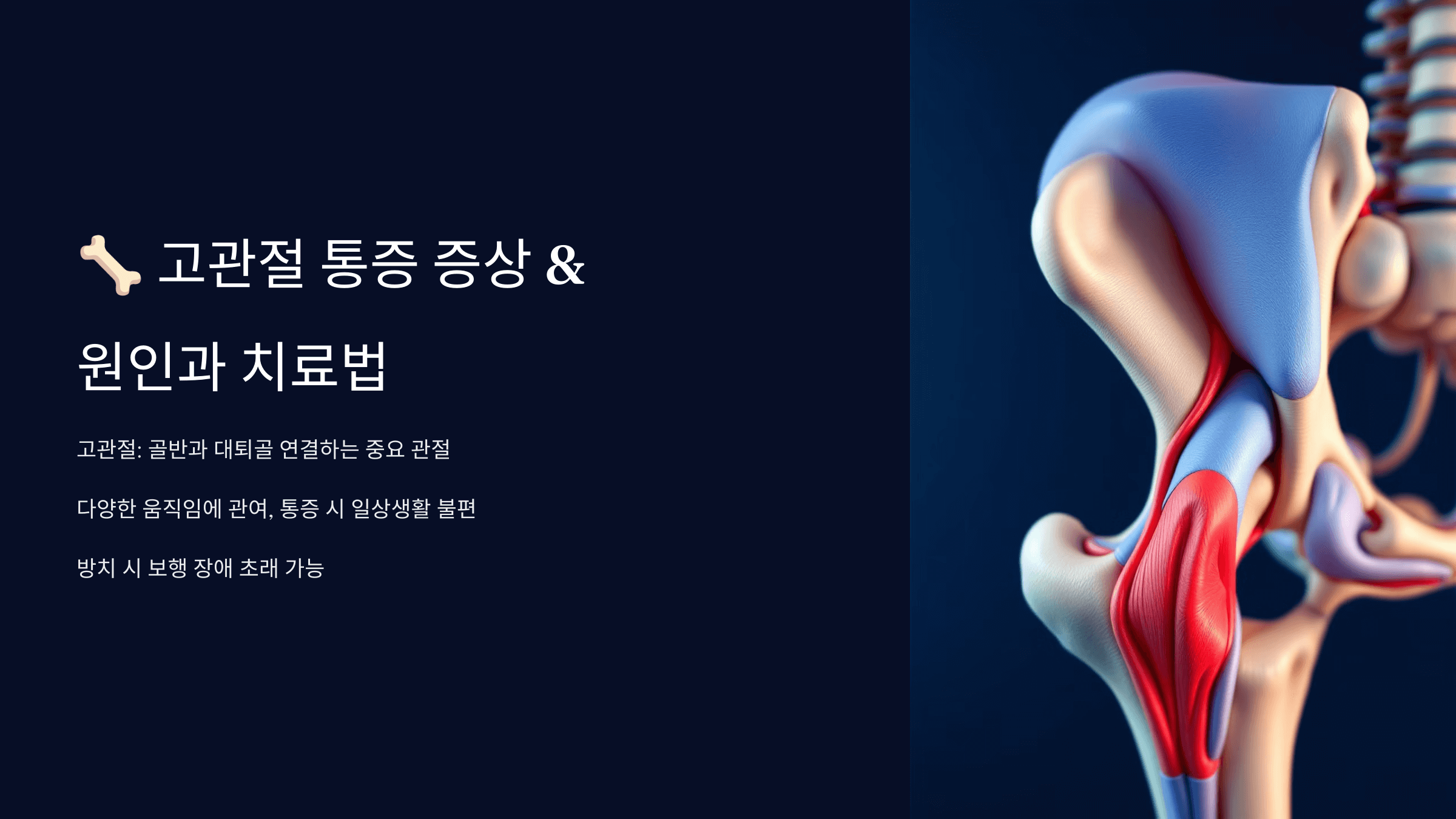 고관절 통증과 관련된 사진입니다.