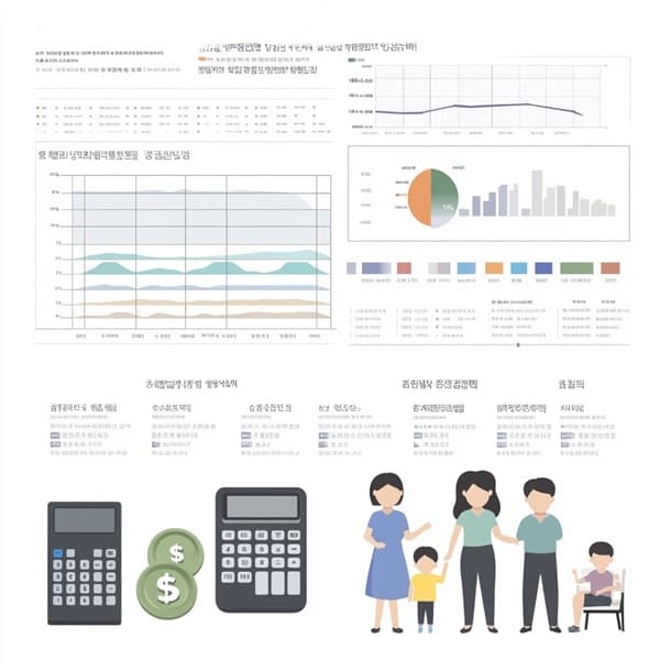 2025년 기준 중위소득표 인포그래픽 이미지