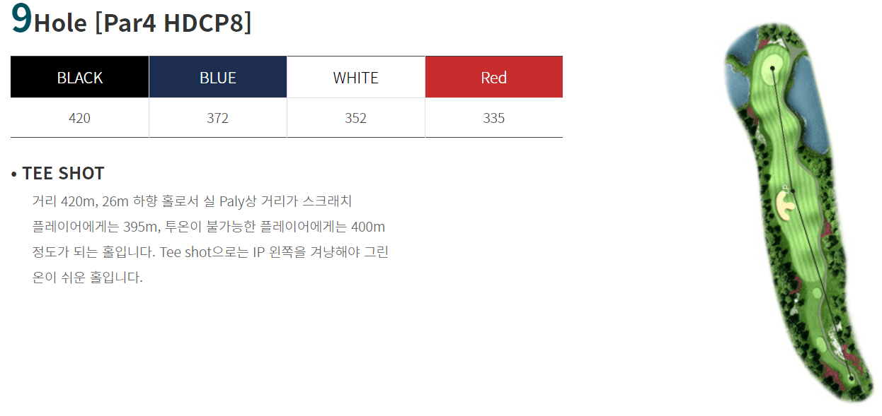 해솔리아 컨트리클럽 해코스 9