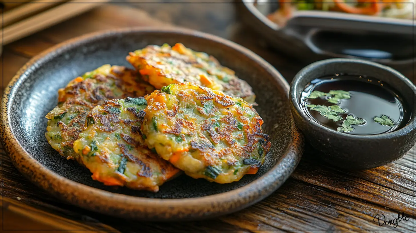 콜라비-먹는법-아이들도-먹기-좋은-각종-야채와-부쳐서-만든-콜라비-부침개와-간장소스