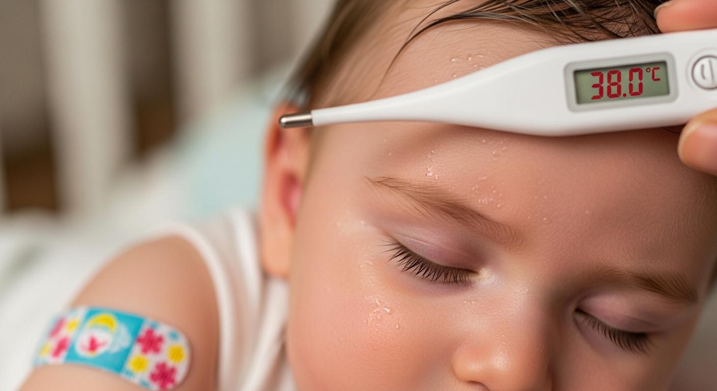 아기 예방접종 열 38도