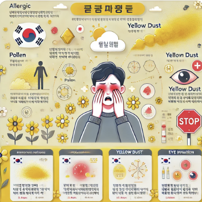 꽃가루와 황사, 눈 가려움 결막염 주의! 관련 사진