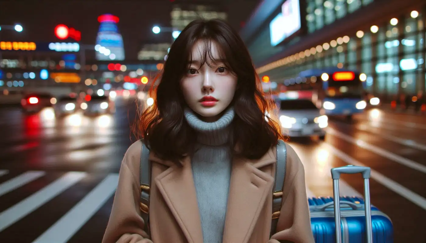 카카오뱅크-비상금대출-연장방법을-알아보는-여성의-모습