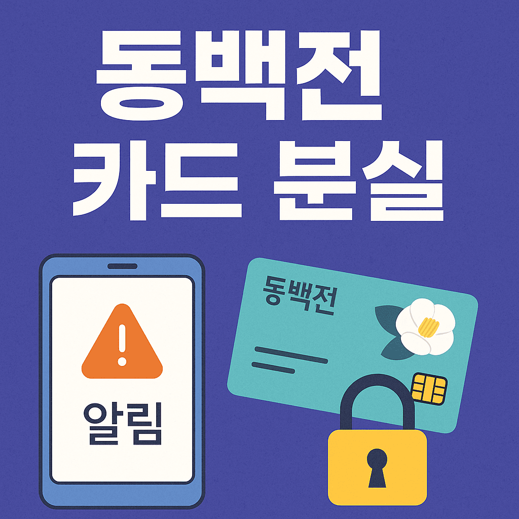 동백전 카드 재발급 및 분실 시 대처법｜앱 처리부터 고객센터까지