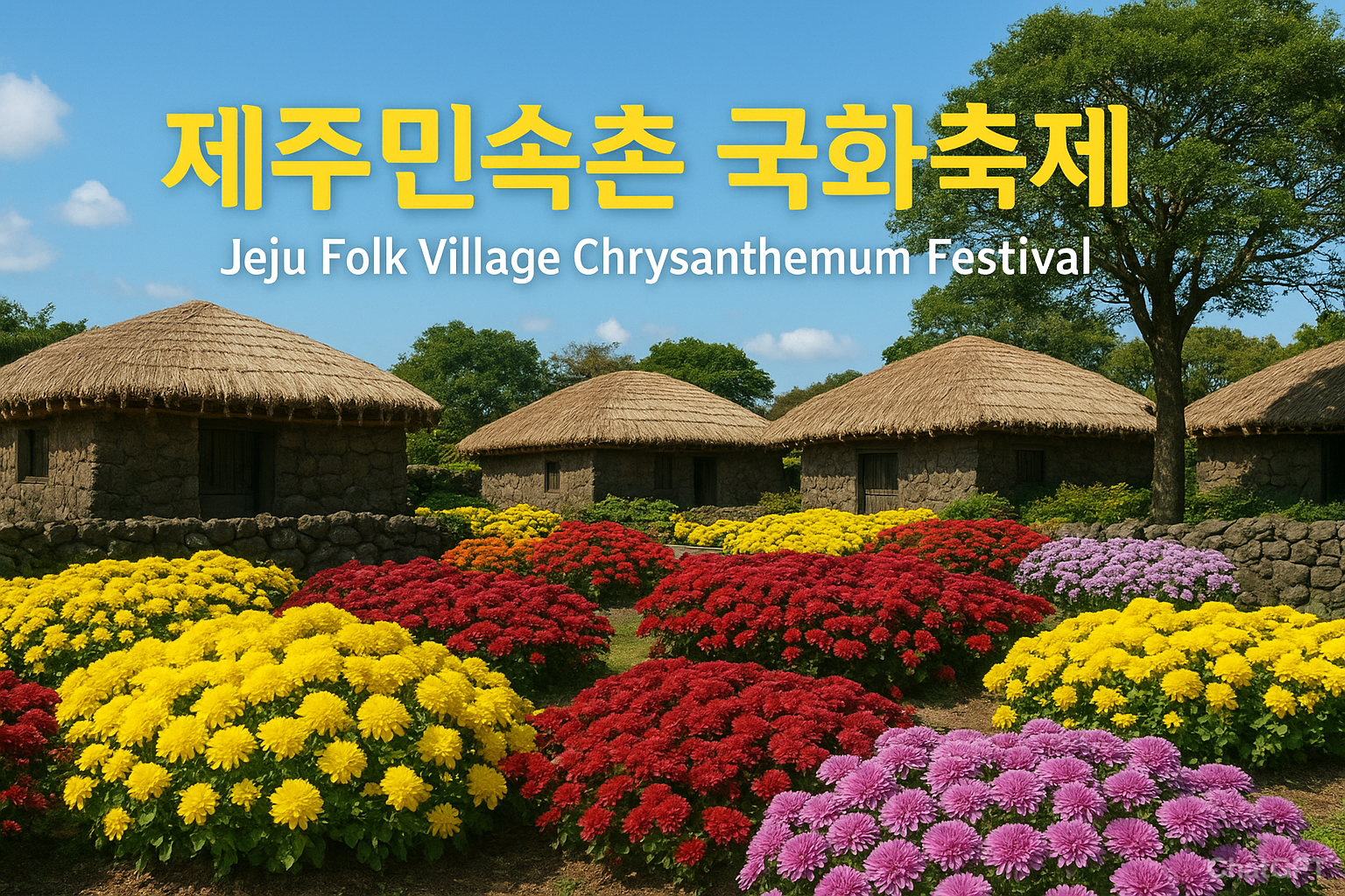 제주민속촌 국화축제