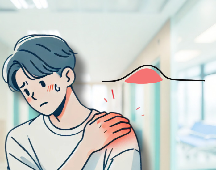 아깨 등에 생긴 지방종