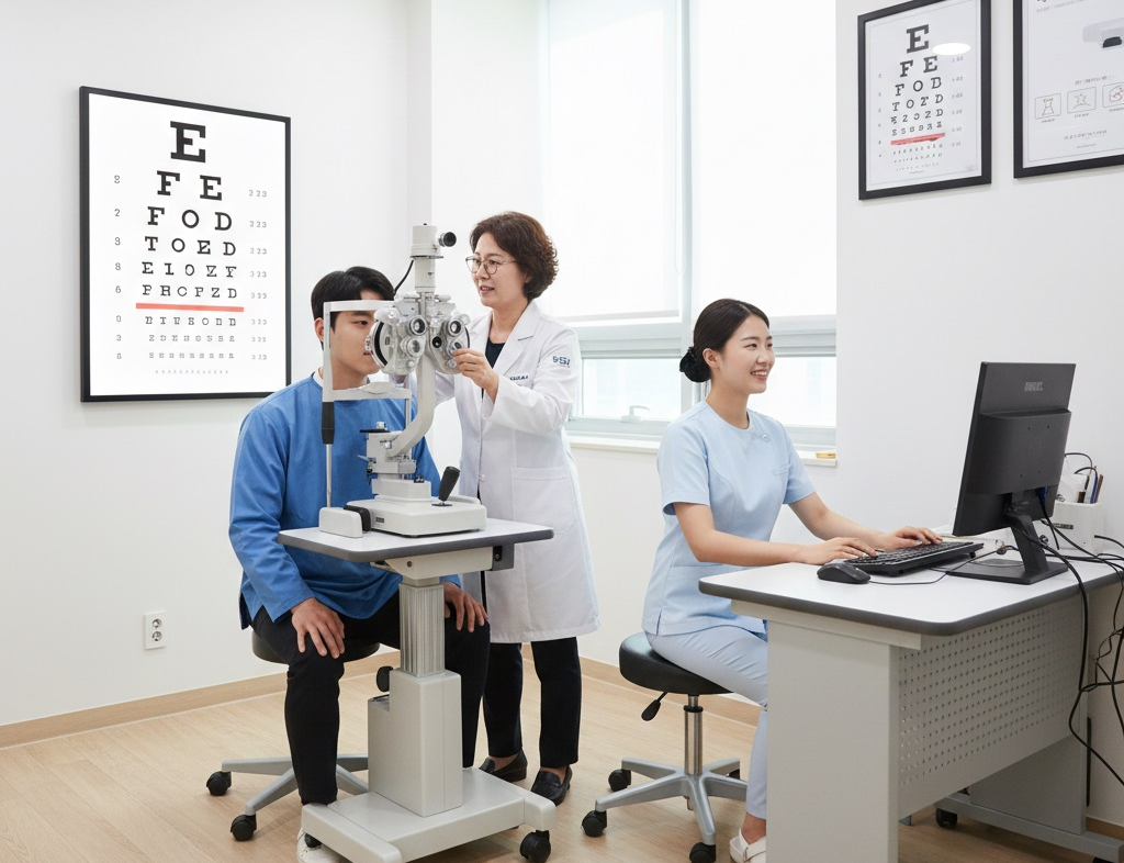 건강검진 받는 사람