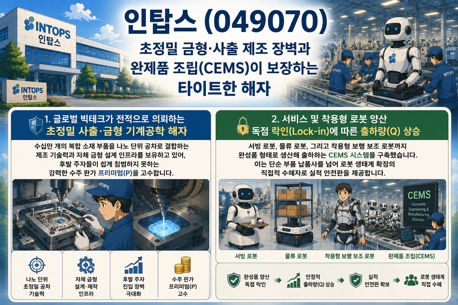 인탑스 기업 홍보 인포그래픽