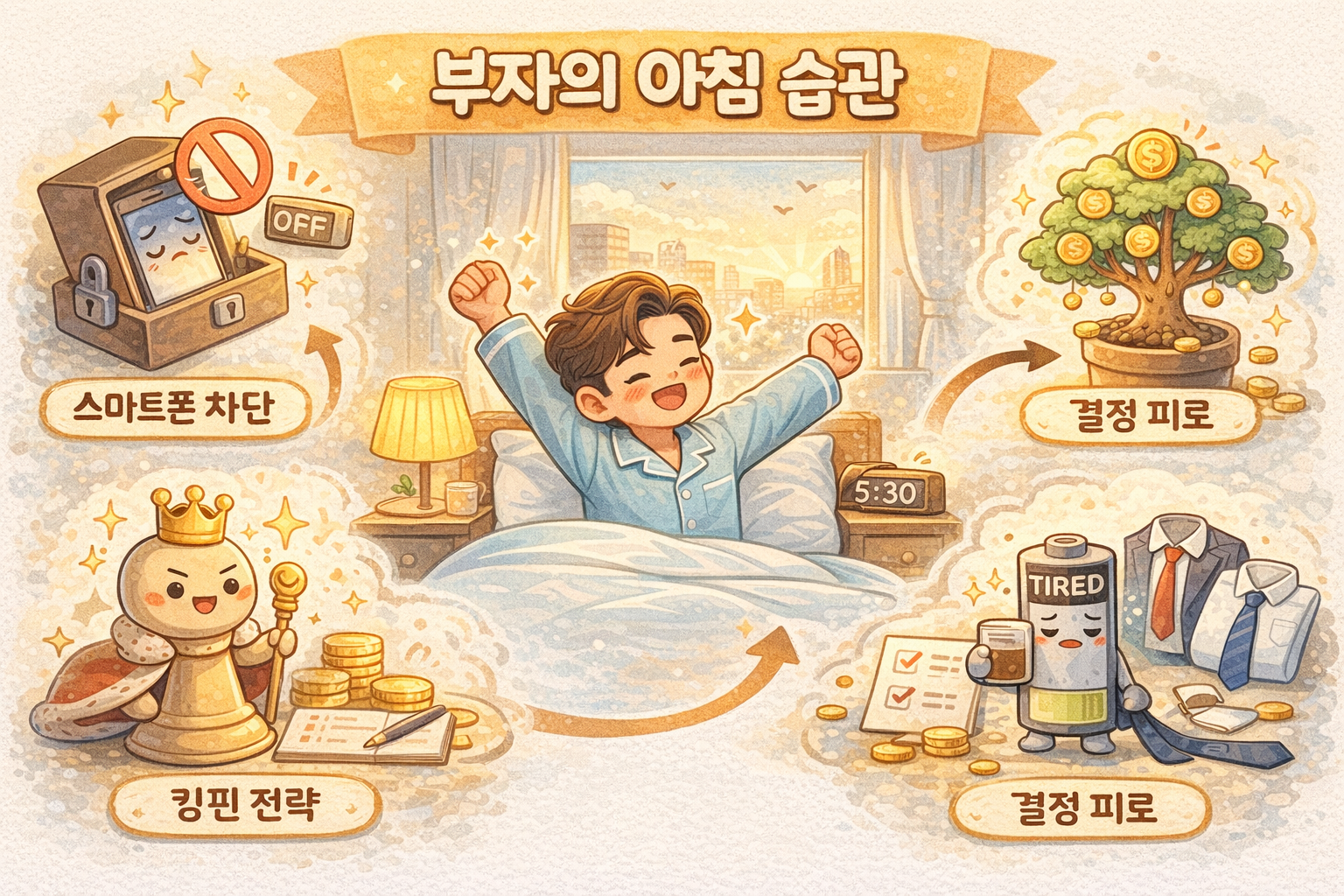 부자의 아침 습관 (새벽 기상의 환상, 아침 시간의 주도권, 전략적 습관)