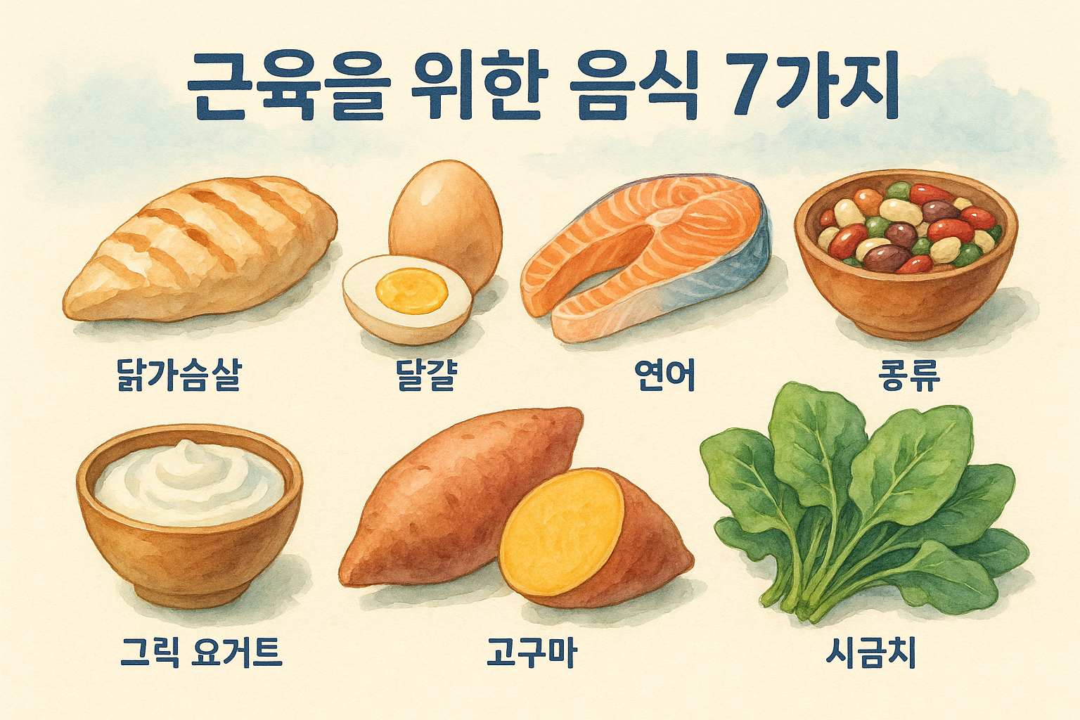 근육을 위한 음식