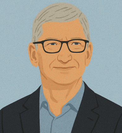 팀 쿡의 얼굴 그림