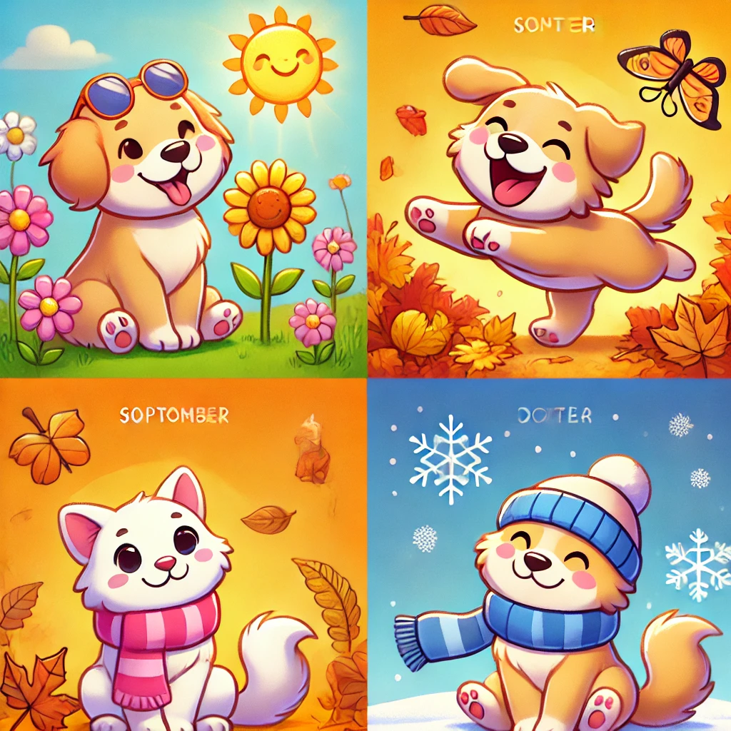 반려동물과 함께하는 사계절