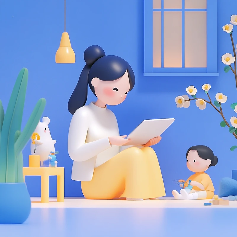 2025년 미국 연금 ETF 수익률을 확인하며 자녀들과 함께하는 워킹맘의 투자 분석, 국내상장 미국 연금 ETF 성과 비교, 연금 자산 배분과 가족 중심 투자전략이 어우러진 장면