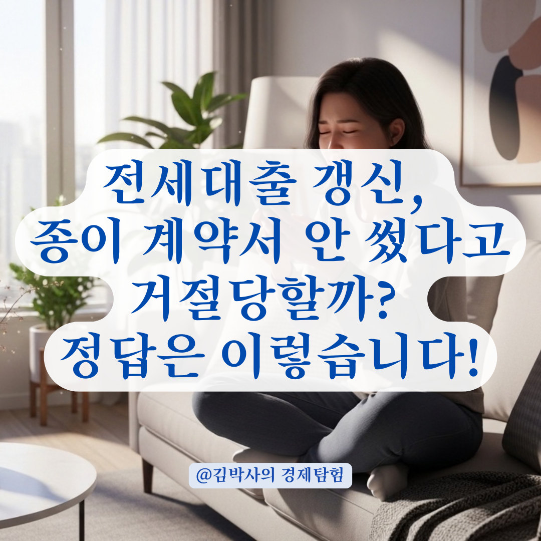 전세대출 만기 직전 갱신 계약서 미작성 시 연장 승인 기준은?