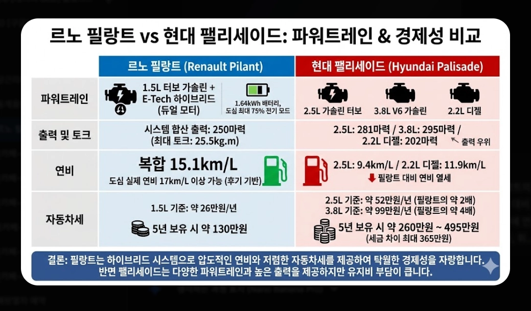 르노 필랑트 가격표 [2026년 최신] 트림별 옵션 추천 및 세제 혜택 총정리