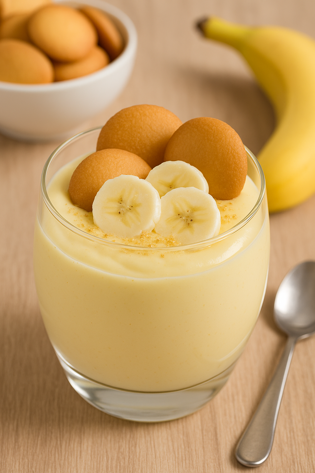 바나나 푸딩 사진