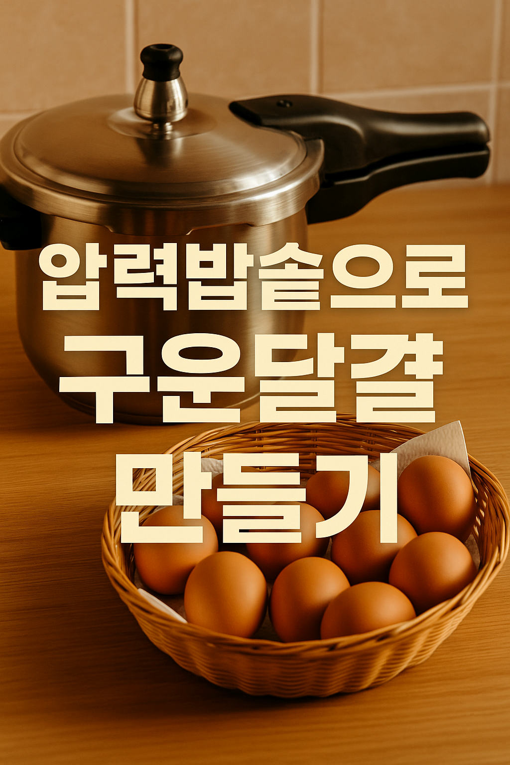 압력밥솥으로 구운달걀 만들기