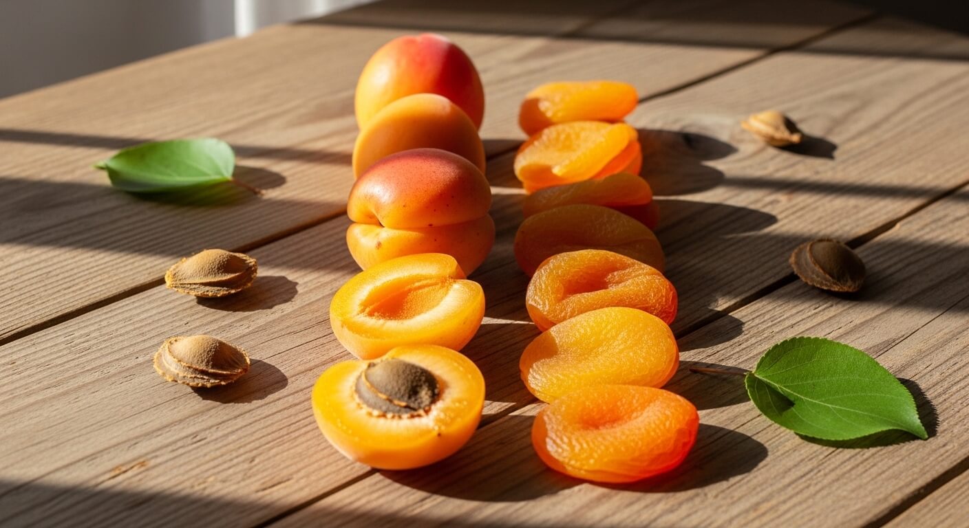 말린 살구와 생과 비교 (다이어트간식, 혈당관리, 식이섬유)