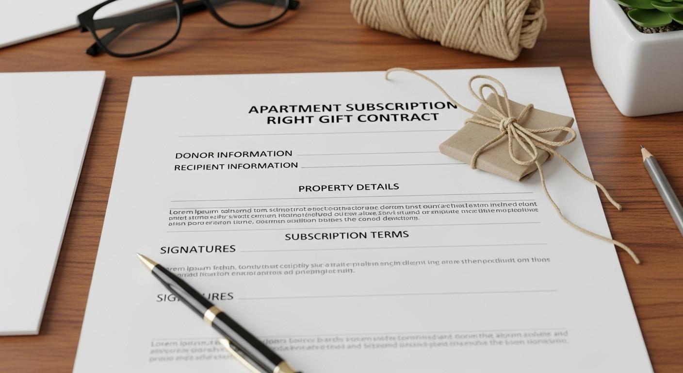 아파트 분양권 증여계약서 서식