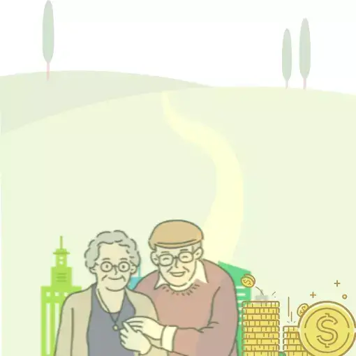 섬네일 노부부 일러스트 사진