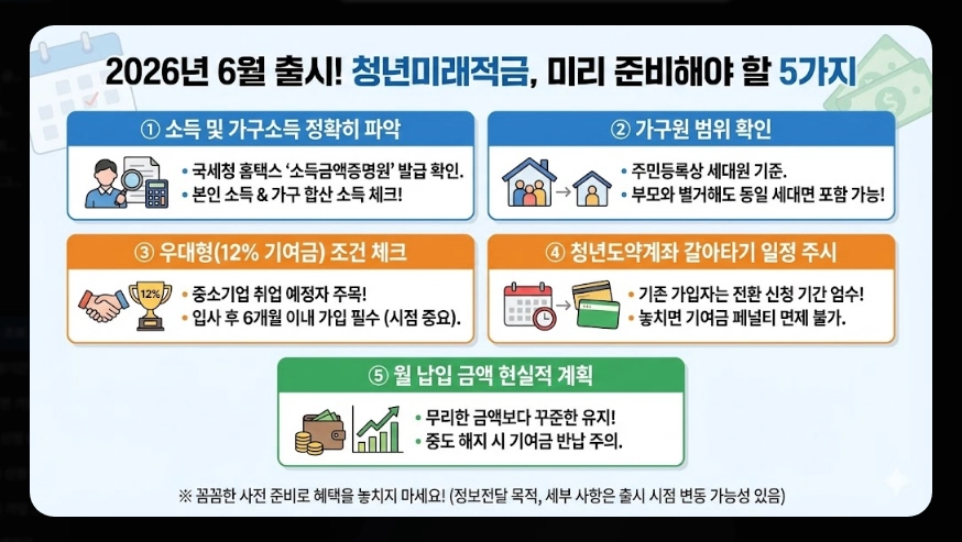청년미래적금 가입 대상 및 소득 기준 [도약계좌 갈아타기] 만기 수령액 혜택 비교 가이드