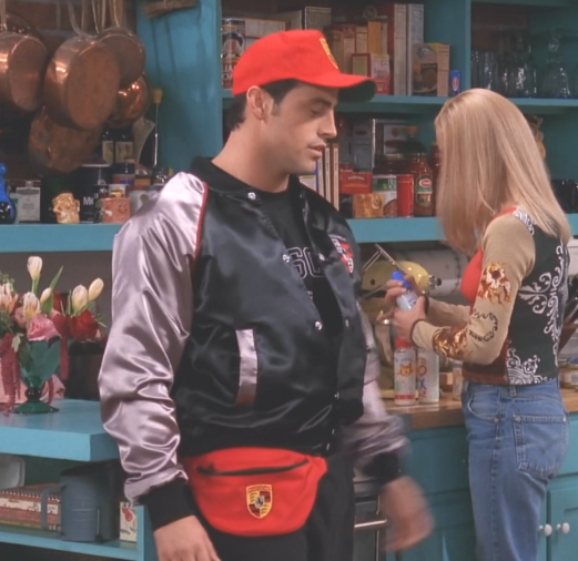 Joey wears Porsche outfits on FRIENDS show