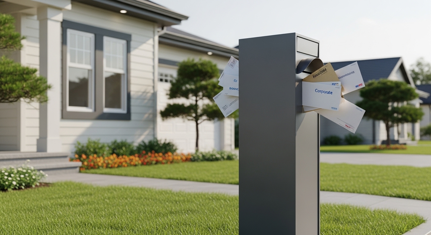 우편물 수신 중단을 요청하는 방법