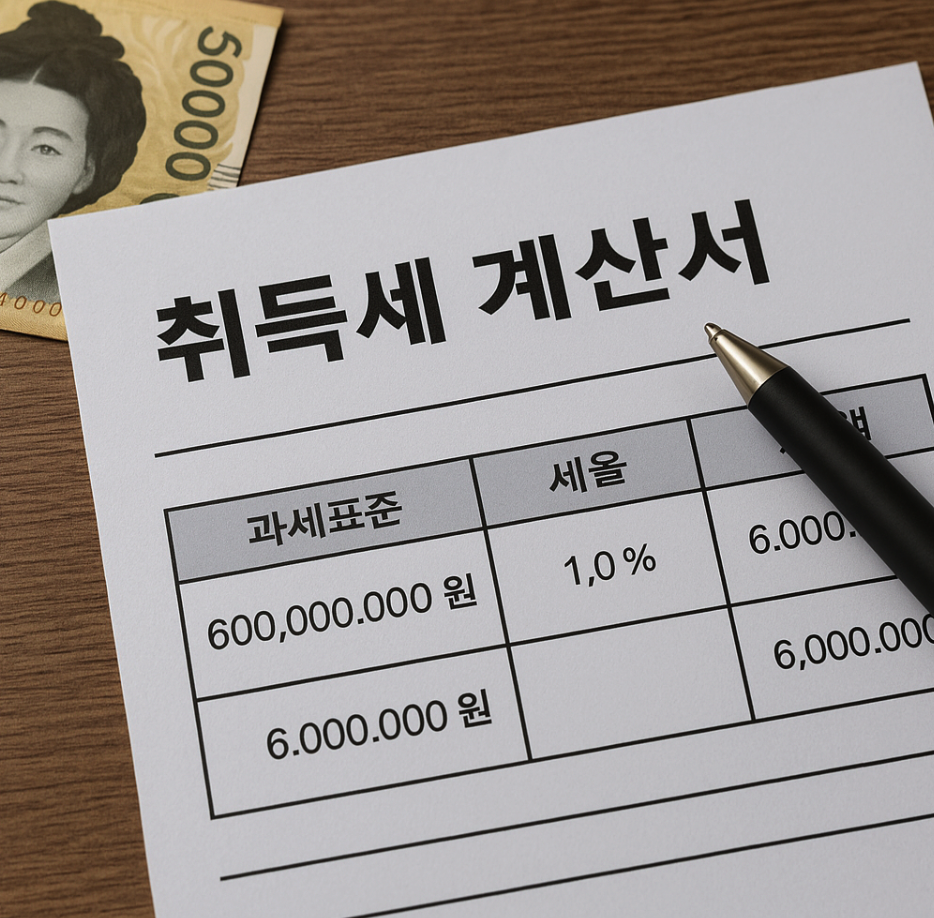 취득세 계산 이미지